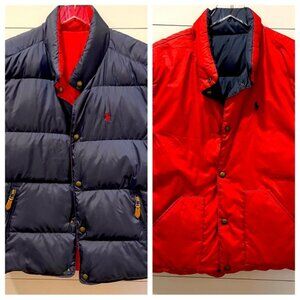 Polo Ralph Lauren Mens Reversible Down Puffer Vest Size XL